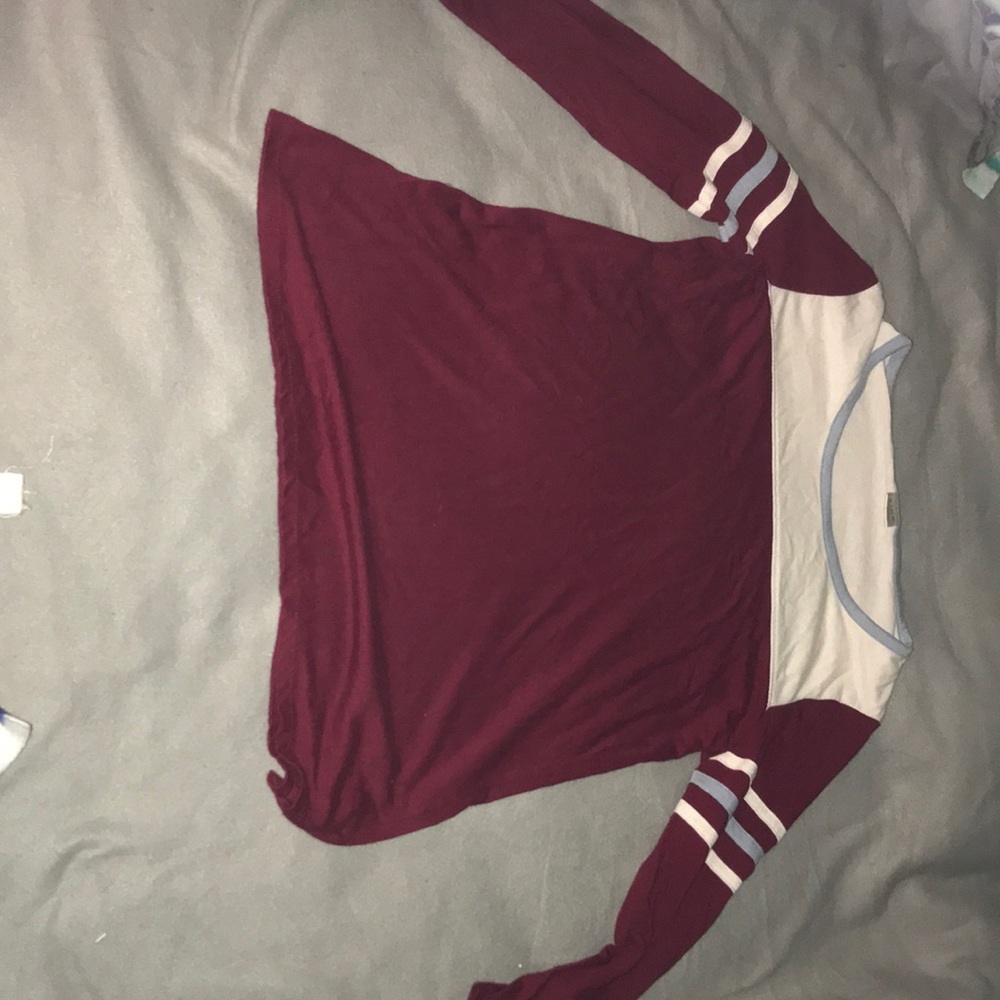 Girls long sleeve zine tee, size small